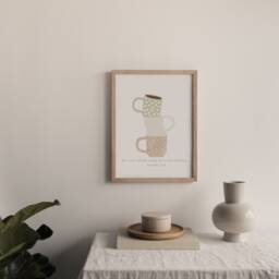 Psalm 23 - Printed & Shipped Modern Scripture Decor Bible Verse Prints Typography Wall Art Christian Home Print - thumbnail 3