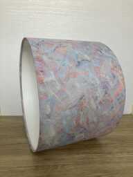 Pastel Ethereal Swirl Marble Fabric Lampshade, Made To Order