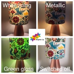 Pastel Ethereal Swirl Marble Fabric Lampshade, Made To Order - thumbnail 3