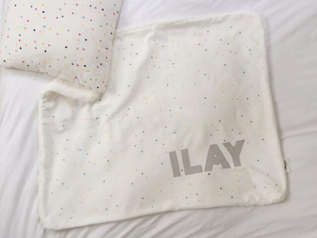 Personalized Baby Blanket Hand-Painted Cotton Minky Blanket - image 1