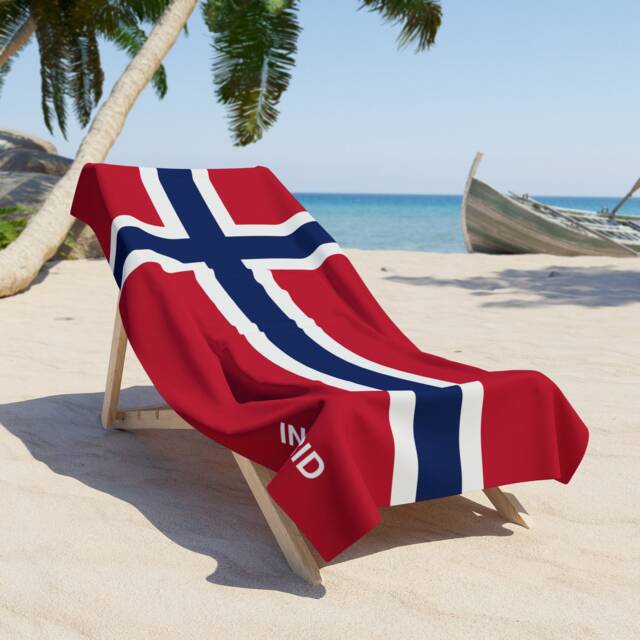 Norway Beach Towel, Norway Flag Tovel, Of Norway, Beach Country Gift, Gift - image 1