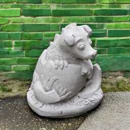 Concrete Baby Dragon Statue Stone Hatchling Figurine Dragon in Egg Sculpture Fantasy Garden Ornament Cute Mythical Creature Decor Gift - thumbnail 2