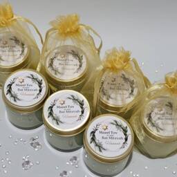 Personalised Bat Mitzvah Favours Mini Scented Soy Candle Thank You Guest Gifts - thumbnail 3