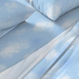 Blue Skies Sheets - Cloudy Sky By Noondaydesign Whimsical Nature Earthy Cotton Sateen Sheet Set Bedding Spoonflower - thumbnail 2