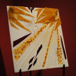 Dancing Amidst Chaos Fused Glass Sculpture Ooak - thumbnail 3