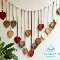Macrame Leaf Garland Nursery Wall Hanging, Baby Room Decor - thumbnail 3