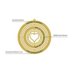 Personalised Solid Brass Globe Christmas Decoration - thumbnail 2