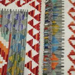 Tribal Rug, Handmade Artisan Afghan Turkish Scandinavian Navajo Bohemian Flatweave Wool Kilim Rug 160x107 cm - thumbnail 3