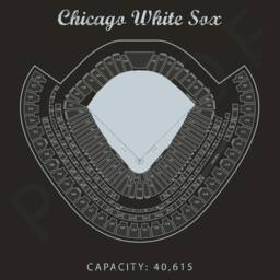 Guaranteed Rate Field Seating Chart, Chicago White Sox, Sign, Illinois Art, Mlb Baseball Art Work, Gift - thumbnail 2