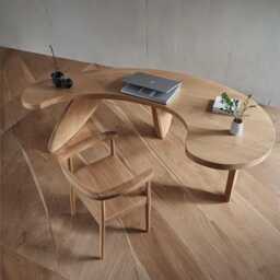 Desk/Designer Office Solid Wood Natural Table Furniture Home - thumbnail 3