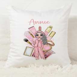 Makeup-Inspired Cushion, Personalised Beauty Gift, Cosmetic-Themed Pillow, Girly Bedroom D??cor, Glam Dressing Room Accessory - thumbnail 3