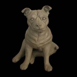 Custom Clay Staffordshire Bull Terrier Sculpture Pet Memorial Portrait - thumbnail 4