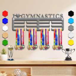 Love Gymnastics Medal Hanger - Wall-Mounted Display & Bedroom Sign Gymnast Wall Art Perfect For Awards Girl Women - thumbnail 2