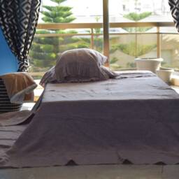 Linen Flat Sheet in A Rose Brown Color Queen King Twin 100% Flax Softened Sheet Brown Linen Bedding - thumbnail 2