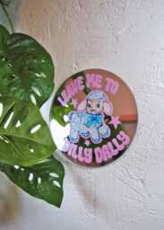 Dilly Dally Lamb Disc Mirror