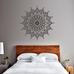 Radiance Mandala Stencil For Walls - Mandala Wall Stencil Large Wall For Painting On Wood Better Than Decals - thumbnail 2