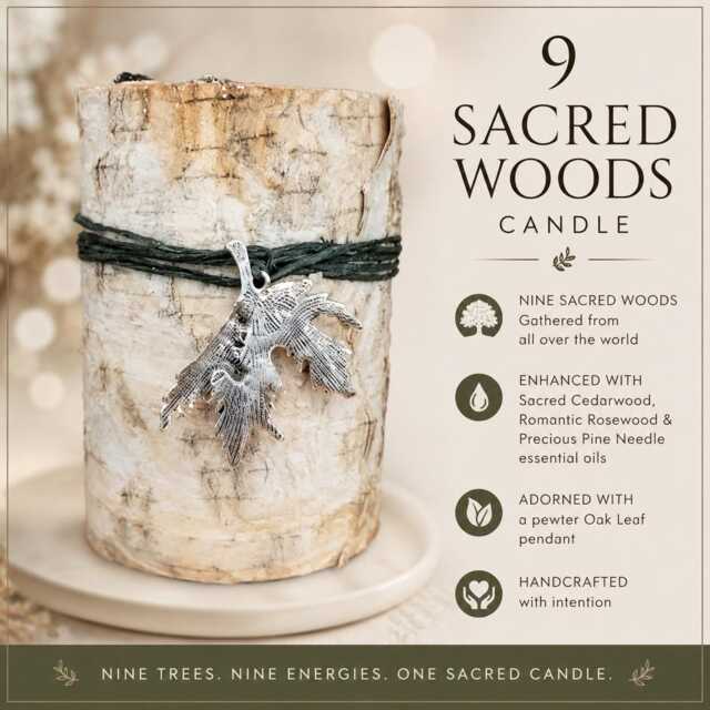 Nine Sacred Woods Candle, Woods, Scented Original 9 3x4 Candle - image 1