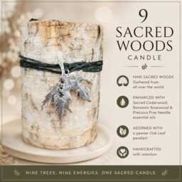 Nine Sacred Woods Candle, Woods, Scented Original 9 3x4 Candle - thumbnail 1