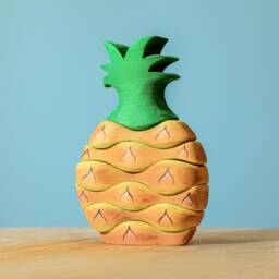 Ananas Wooden Stacker Toy - Eco-Friendly Montessori Play Handmade Waldorf Stacking Game