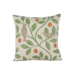 Sanderson - Damson Tree Brick/Fennel Cushion Cover Throw Pillow Designer Home Decor - thumbnail 2