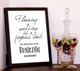 "Bride Christmas Gift, Wall Art You Print, " - thumbnail 1
