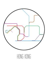 Hong Kong, China - Minimalist Metro Subway Art Print Mtr ?????? - thumbnail 3