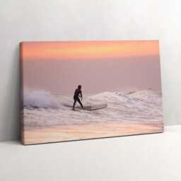 Surfer in Hawaii Canvas, Wall Art Picture, Brown Decoration, Travel Canvas - thumbnail 2