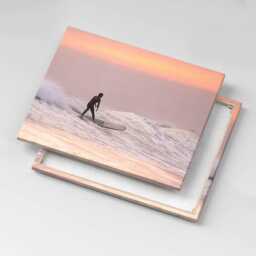 Surfer in Hawaii Canvas, Wall Art Picture, Brown Decoration, Travel Canvas - thumbnail 1