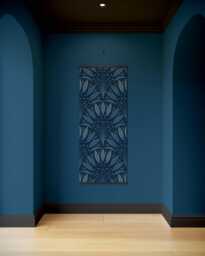 Art Deco Leaf Fan Tapestry - Wall Hanging Unique - thumbnail 1