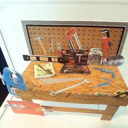 Workbench Pop-Up Card With Tools 5x7 - Item 954 - thumbnail 4
