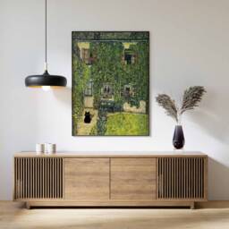 Gustav Klimt Cat Print, The House Of Guardaboschi By Klimt, Poster, Art, Lovers Gift, Animal Feline Wall Art - thumbnail 3
