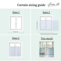 Ribbon Top Curtains, Semi Sheer Striped For Bathroom, Hanging Small Window, Header Drapes Light Filtering Valances Sink Skirt - thumbnail 2