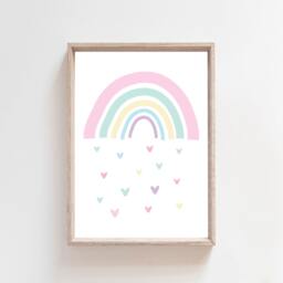 6 Playroom Prints, Girls Nursery Rainbow Wall Art, Bedroom Decor, Prints - thumbnail 2