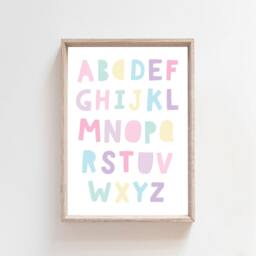 6 Playroom Prints, Girls Nursery Rainbow Wall Art, Bedroom Decor, Prints - thumbnail 3