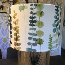Santa Maria, Oasis, Teal, Blue Green Drum Lampshade/Pendant Shade. 20cm, 30cm, 40cm - thumbnail 4