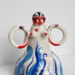 Puff Skirt Grogged Porcelain Figure - thumbnail 3