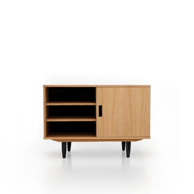 Mid-Century Sideboard, Dresser, Commode, Credenza Made Of Oak Vaneer - Livlo D-S16 - image 1