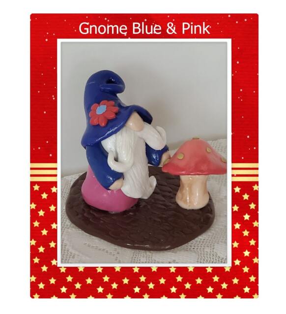 Handmade Themed Gnomes-Full Figurines-Crafted By Hand Using Polymer Clay-Made To Order Too - image 1