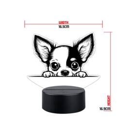 Personalised Chihuahua Led Night Light Engraved Dog Lamp - thumbnail 2