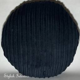 Handmade Soft Round Jumbo Cord Cushion Cover Circle Bed Sofa Pillowcase Homedecor - thumbnail 3