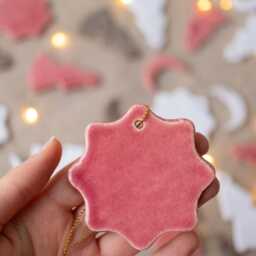 Christmas Tree Ornaments, Clay Ceramic Handmade Decor, Holiday Gift, Housewarming Gift - thumbnail 3