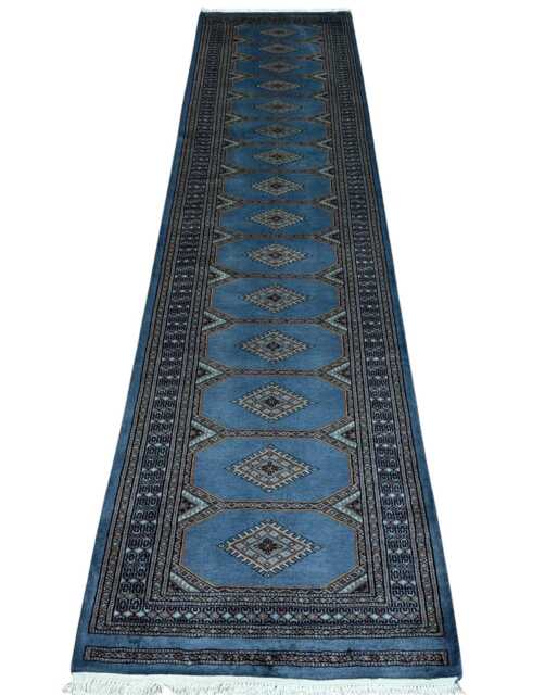 2.6x10 Gray Color Bokhara Rug - Runner Hallway Luxury Bukhara Fine Quality Woolen Afghan - image 1