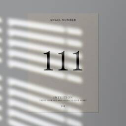 Angel Number Print - 111 Poster Astrology Gift Minimalist Wall Art Manifest Self Care - thumbnail 3