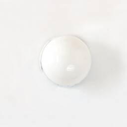Mid Century Modern White Marble & Opal Glass Globe Sconce Vanity Light Kitchen Pantry - thumbnail 3