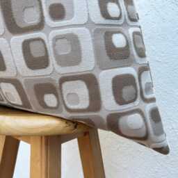 Decorative Beige Taupe Pillow Cover, Modern Geometric Cushion For Living Room - Duties Paid Usa - thumbnail 3