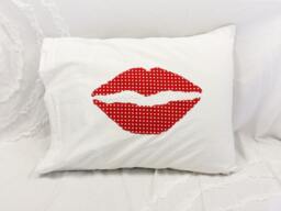 Lips Pillow Case - Red Kiss - thumbnail 1