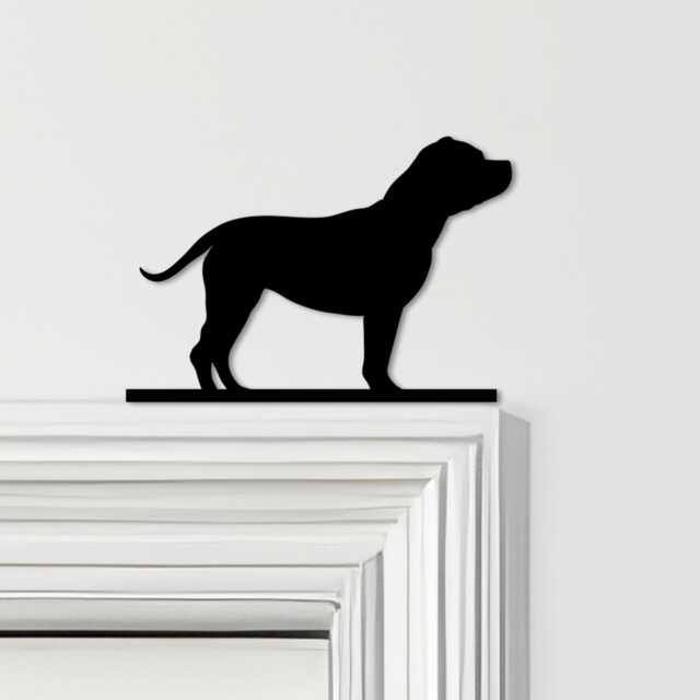 Door Topper Staffordshire Bull Terrier Dog Various Colours Decorative Sign - Novelty Wall Decor, Frame Art, Art - image 1