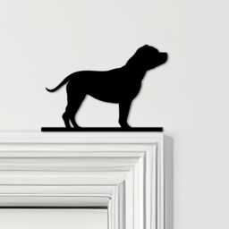 Door Topper Staffordshire Bull Terrier Dog Various Colours Decorative Sign - Novelty Wall Decor, Frame Art, Art - thumbnail 1