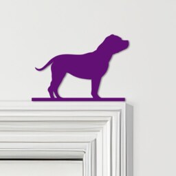 Door Topper Staffordshire Bull Terrier Dog Various Colours Decorative Sign - Novelty Wall Decor, Frame Art, Art - thumbnail 4