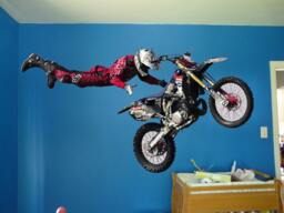 Motocross Full Color Decal, Bike Color Sticker, Wall Art Cn 006